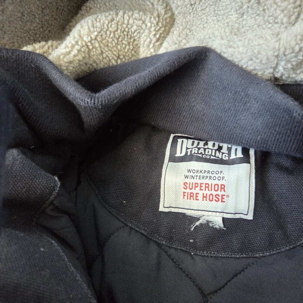 Duluth Trading Superior Fire Hose Insulated Parka Winter Coat Women’s XL Black - Picture 2 of 8